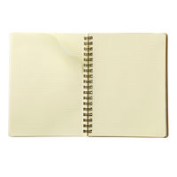 ロルバーン ポケット付メモ L B6相当 ローズ 赤 5mm方眼 リングノート デルフォニックス（Rollbahn）