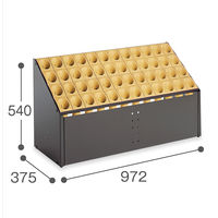 テラモト オブリークアーバンC 48本立 シュート傘立て イエロー UB-285-248-5（直送品）