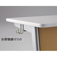 アイリスチトセ　講義机AGシリーズ　幅650×奥行450×高さ700mm　幕板ブルー　（直送品）