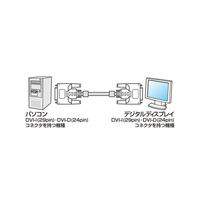 サンワサプライ DVIケーブル(デュアルリンク)1mライトグレー KC-DVI-DL1K 1本