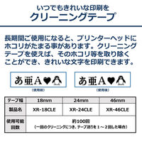 カシオ計算機 ネームランドクリーニングテープ46mm XRー46CLE 1個