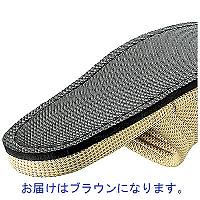 ウォッシャブルメッシュスリッパ M ブラウン 1セット（20足入）