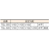 トラスコ中山 TRUSCO 排水勾配器 感度0.5mm/m=0.0286°500L TGL-500 1個(1本) 229-7311（直送品）