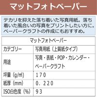 キヤノン　マットフォトペーパー　A4　MP-101A4100　1袋（100枚入）