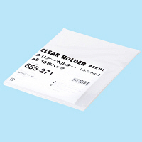 アスクル　クリアホルダー　A5　1袋（10枚）　再生　ファイル  オリジナル