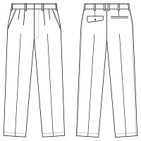 アイトス　ワークパンツ（2タック）　AZ6322-003　シルバーグレー　130cm　（直送品）