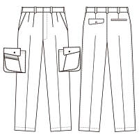 アイトス　カーゴパンツ（2タック）　AZ6324-003　シルバーグレー　73cm　（直送品）