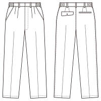 アイトス　レディースシャーリングパンツ（2タック）　AZ6323-003　シルバーグレー　M　（直送品）