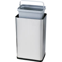 山崎産業 YAMAZAKI ゴミ箱/トラッシュカン（20L~30L未満）屋内用ゴミ箱 ローターボックス ST大（内容器付) YD-19L-SA 1台（直送品）