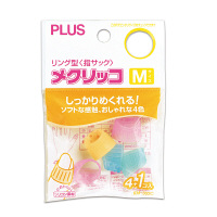 プラス メクリッコカラー M 指サック 1セット（50個：5個入×10パック） KM-302C 44780