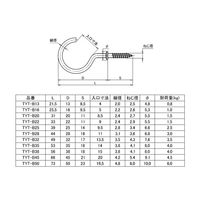 トラスコ中山 真鍮洋灯釘38mm TYT-B38 1パック(8本) 275-7524