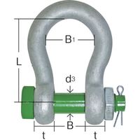 大洋製器工業 大洋 グリーンピンスタンダードシャックル バウ・ボルトナット 1.5t(3300446) GPBB-1.5T 1個（直送品）