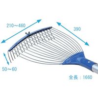 浅香工業 金象 ホームレーキアルミP柄付 073821 1本 382-0220（直送品）