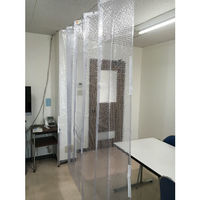 ユタカメイク シート 簡易間仕切り防炎・制電 1m×2m クリア B-320 1枚 367-5084（直送品）