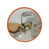 エスコ 1500°C プロパンバーナー EA330FA-2 1個（直送品）