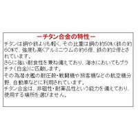 エスコ 5.0x120mm ピンポンチ(チタン合金製) EA572T-5 1本（直送品）