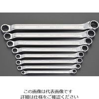 エスコ 8本組/ 8ー 24mm 両口めがねレンチ EA616B-68 1組(1セット)（直送品）