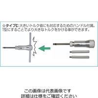 エスコ 400ー1000cN・m トルクドライバー EA723S-13 1個（直送品）