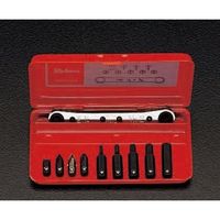 エスコ 1/4”Hex ドライバービットセット(ラチェット付) EA550KD 1組（直送品）