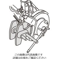 エスコ ディスクブレーキピストンツール EA604FV-2 1丁（直送品）