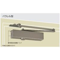 エスコ 65kg以下 ドアクローザー(パラレル標準型/シルバー) EA951LD-13A 1個（直送品）