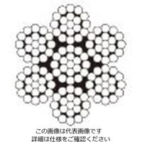 エスコ 8.0mmx50m/7x19 ワイヤーロープ(ステンレス製) EA628SC-58 1巻（直送品）