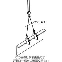 エスコ 1.0ton 竪吊・横吊兼用クランプ EA984DK-1 1台（直送品）