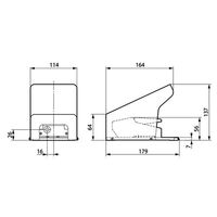 エスコ 足踏スイッチ EA153EC-5 1個（直送品）