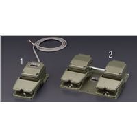 エスコ AC250V/10A [1c]2連フットスイッチ(産業用防雨型) EA940FF-2 1個（直送品）