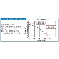 エスコ AC100V/400W(60Hz)/25mm 水中ポンプ EA345RD-60 1台（直送品）