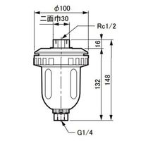 エスコ Rc 1/2” フロート式ドレントラップ EA153E-1 1個（直送品）