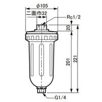 エスコ Rc 1/2” フロート式ドレントラップ EA153E-2 1個（直送品）