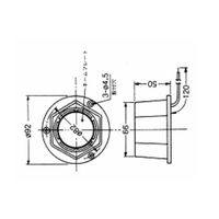 エスコ DC 24V/92mm 強力ブザー EA940DD-38 1個（直送品）