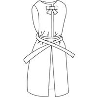 日本エンゼル 入浴介助エプロン(ひもタイプ) ピンク L 6013 1枚