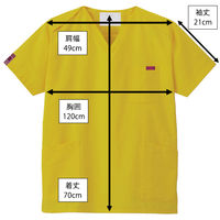 フォーク スクラブ(男女兼用) 7000SC-19-L 1枚　スクラブ