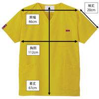 フォーク スクラブ(男女兼用) 7000SC-19-M 1枚　スクラブ