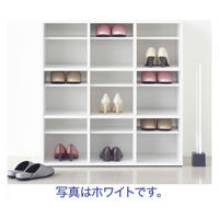 アスプルンド スリッパ＆シューズラック 3列3段 ダークブラウン 幅900×奥行350×高さ930mm ASP120 DB 1台 下駄箱 9人用 各9足収納