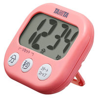 タニタ（TANITA）でか見えタイマー100分計　ピンク　キッチンタイマー　1個