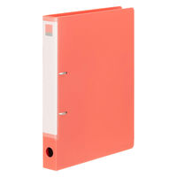 Matakul D型ツイストリングファイル 背幅36mm レッド 表紙部分に使用済みクリアホルダーからつくった再生材30％配合 1冊 オリジナル