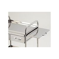 アズワン 枠付き回診車(収納テーブル付) 453×353×822mm SYT4535W 1台 0-7977-02（直送品）