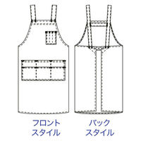 【ワークエプロン】 テンダイ マルチエプロン ブルー TD20-2_401 1枚