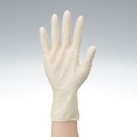 「現場のチカラ」 使いきり天然ゴム手袋 粉なし S 1箱(100枚入) ファーストレイト オリジナル