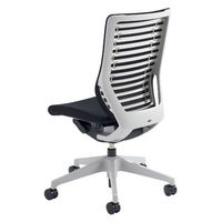 イトーキ エピオス オフィスチェア メッシュタイプ ハイバック（グレーフレーム グレー樹脂脚）肘無 ロッキングレンジ調節 背座：ブラック