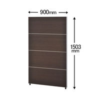 【軒先渡し】サンテック CFパネル 木目調 ブロックパネル ウォルナット 高さ1503×幅900mm CF-0915M 1枚（直送品）