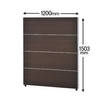 【軒先渡し】サンテック CFパネル 木目調 ブロックパネル ウォルナット 高さ1503×幅1200mm CF-1215M 1枚（直送品）