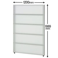 【軒先渡し】サンテック CFパネル 半透明タイプ ブロックパネル ポリスチレン樹脂 高さ1869×幅1200mm（飛沫防止・飛沫対策）1枚（直送品）