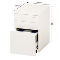 アスプルンド　ESキャビネット 3段　ベーシックタイプ 幅400×奥行508×高さ590mm　1台