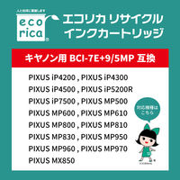 エコリカ　リサイクルインク　ECI-CAMP500/BOX　BCI-7E+9/5MP対応   1個