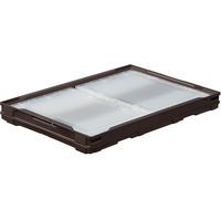 【折りたたみコンテナ】 アスクル 「現場のチカラ」 ペタンコO-40B ブラウン 1個  オリジナル