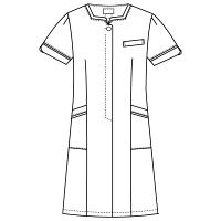 フォーク（FOLK） ワンピース ホワイト×ネイビー SS 3016EW-7　白衣（直送品）